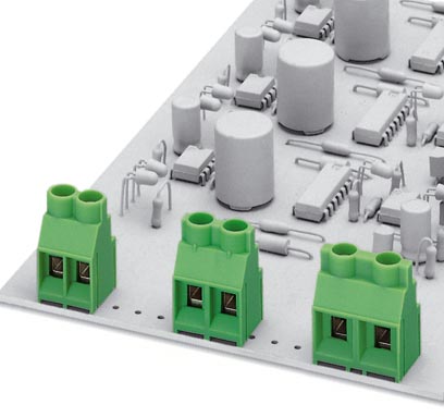 MKDSV 5/ 3-6,35    PC terminal block, Nominal current: 32 A, Nom. voltage: 500 V, Pitch: 6.35 mm, Number of positions: 3, Color: green