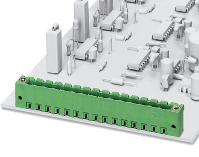 MSTBV 2,5/ 2-GF-5,08 AU    Header, Nominal current: 12 A, Nom. voltage: 250 V, Pitch: 5.08 mm, Number of positions: 2, Color: green, Assembly: Solderi