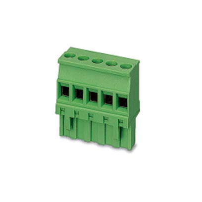 MVSTBR 2,5/ 5-ST-5,08 BK AU    Plug component, Nominal current: 12 A, Nom. voltage: 250 V, Pitch: 5.08 mm, Number of positions: 5, Connection type: Sc