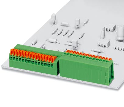 FFKDSA1/V-2,54-16    PC terminal block, Nominal current: 6 A, Nom. voltage: 63 V, Pitch: 2.54 mm, Number of positions: 16, Type of connection: Spring-