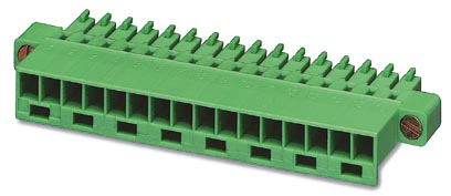 MCC 1/20-STZF-3,81    Plug component, Nominal current: 8 A, Nom. voltage: 160 V, Pitch: 3.81 mm, Number of positions: 20, Connection type: Crimp conne