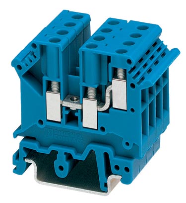 UK 5-TWIN BU    1-level terminal block with double connection on one side, cross section: 0.2 - 4 mm?, AWG: 24 - 12, width: 6.2 mm, color: blue