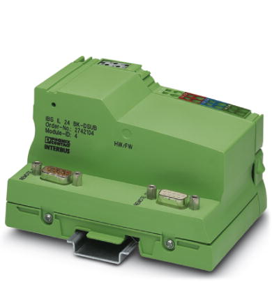 IBS IL 24 BK-DSUB-PAC    INTERBUS bus coupler, D-SUB connection, 24 V DC, complete with accessories (connector and labeling field)