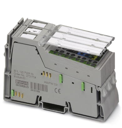 IB IL 120 PWR IN-PAC    Inline power terminal block, complete with accessories (plug connector and labeling field), without fuse, 120 V AC