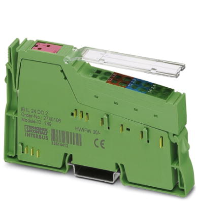 IB IL 24 DO 2-2A-2MBD-PAC    Inline digital output terminal, complete with accessories (connector and labeling field), 2 outputs, 24 V DC, 2 A, transm