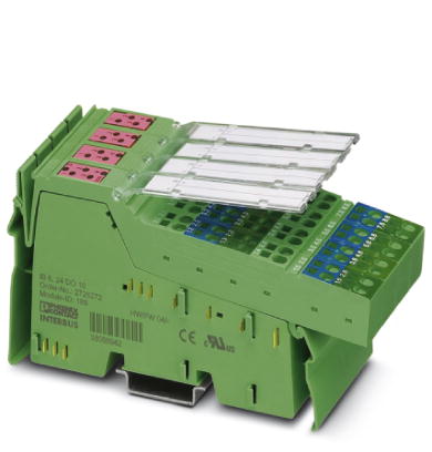 IB IL 24 DO 16-PAC/SN    Inline digital output terminal block, complete with accessories (connector and labeling field), 16 outputs, 24 V DC, 500 mA,
