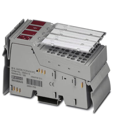 IB IL 24/230 DOR4/W-PC-PAC    Inline digital output terminal block, complete with accessories (connector and labeling field), 4 relay PDT contacts, 5