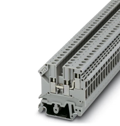 UK 5-TWIN    1-level terminal block with double connection on one side, cross section: 0.2 - 4 mm?, AWG: 24 - 12, width: 6.2 mm, color: gray
