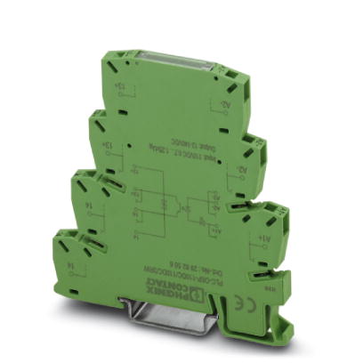 PLC-OSC- 24DC/ 24DC/ 3RW    6.2 mm PLC optocoupler with screw connection system for railway applicat