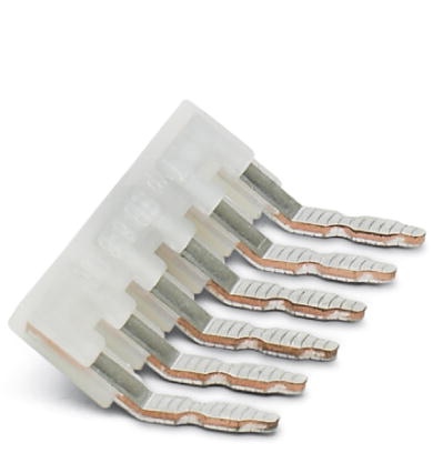 EB 6- 6/DR    Cross connector/jumper for modular terminal block, Number of positions: 6, Color: gray