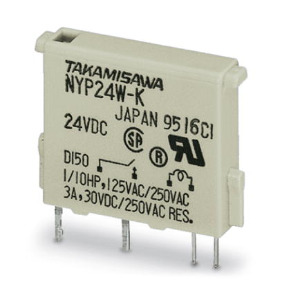 REL-MR-G 24/1    Pluggable replacement miniature relay, 1 N/O contact, input voltage 24 V DC