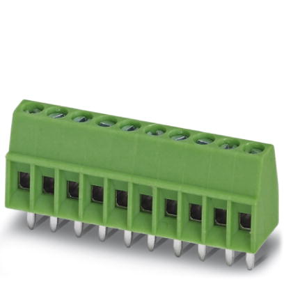 MPT 0,5/ 2-2,54    PC terminal block, Nominal current: 6 A, Nom. voltage: 63 V, Pitch: 2.54 mm, Number of positions: 2, Type of connection: Screw conn