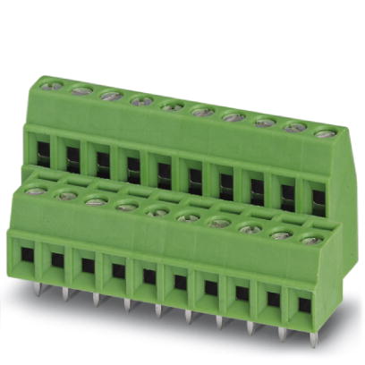 MKKDS 1/ 6-3,81    PC terminal block, Nominal current: 8 A, Nom. voltage: 160 V, Pitch: 3.81 mm, Number of positions: 6, Type of connection: Screw con