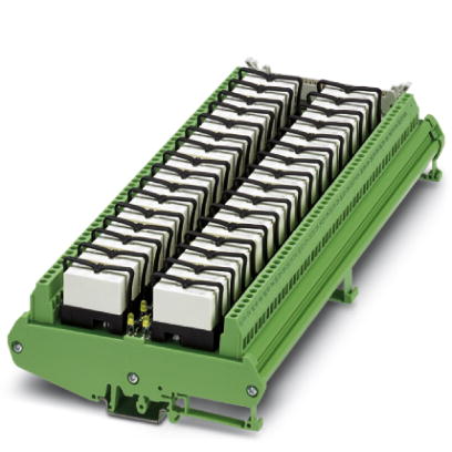 UM-32 RM/RT-G24/21/PLC    Varioface output module, with 32 miniature relays, 1 PDT, plugged, for 24