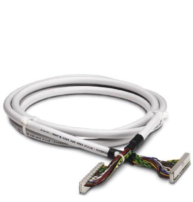 FLK 40/EZ-DR/ 200/SLC    Round cable sets, with 40-pos. socket strips in fixed lengths (50 cm steps) to connect to 32-channel I/O cards of the SLC 500