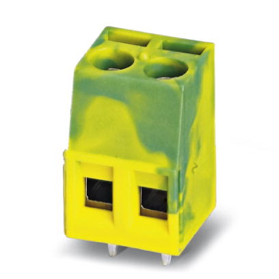MKDS 1,5/ 2-B-5,08 GNYE    PC terminal block, Nominal current: 17.5 A, Nom. voltage: 250 V, Pitch: 5.08 mm, Number of positions: 2, Type of connection
