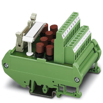 FLKM 14/8M/SI/PLC    VARIOFACE module, for 8 channels, each with an additional terminal block and fuse per signal, (common minus potential)