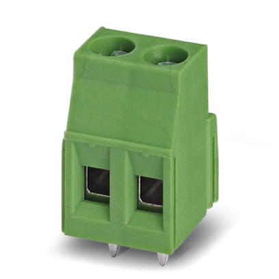 MKDSN 2,5/ 2    PC terminal block, Nominal current: 16 A, Nom. voltage: 250 V, Pitch: 5 mm, Number of positions: 2, Type of connection: Screw connecti