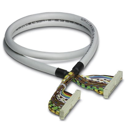 FLK 40/EZ-DR/ 800/KONFEK    Round cable sets, with two 40-pos. socket strips (1:1 connection), also for use with Siemens SIMATIC? S5-95U and 100U (32
