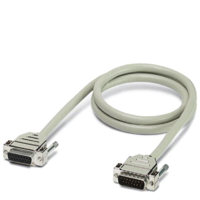 CABLE-D37SUB/B/S/150/KONFEK/S    Round shielded cable set, with 37-pos. D-SUB female and male connectors, cable length: 1.5 m