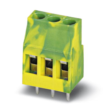MKDS 3/ 2-B-5,08 GNYE    PC terminal block, Nominal current: 24 A, Nom. voltage: 250 V, Pitch: 5.08 mm, Number of positions: 2, Type of connection: Sc