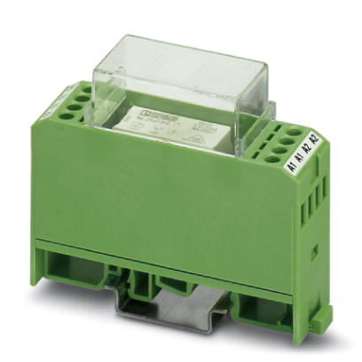 EMG 22-REL/KSR- 24/21    Relay module, with soldered-in miniature switching relay, contact (AgCdO): medium to large loads, 1 PDT, input voltage 24 V A