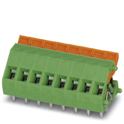 ZFKDS 1,5-W-5,08    PC terminal block, Nominal current: 16 A, Nom. voltage: 250 V, Pitch: 5.08 mm, Number of positions: 1, Type of connection: Spring-