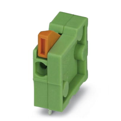 FFKDSA1/H-5,08    PC terminal block, Nominal current: 6 A, Nom. voltage: 63 V, Pitch: 2.54 mm, Number of positions: 1, Type of connection: Spring-cage