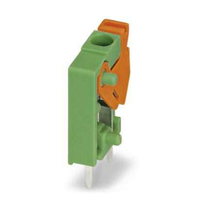 FFKDS/V-3,81    PC terminal block, Nominal current: 12 A, Nom. voltage: 160 V, Pitch: 3.81 mm, Number of positions: 1, Type of connection: Spring-cage