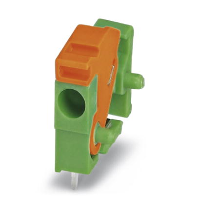 FFKDS/H-3,81    PC terminal block, Nominal current: 12 A, Nom. voltage: 160 V, Pitch: 3.81 mm, Number of positions: 1, Type of connection: Spring-cage