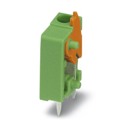 FFKDS/V2-5,08    PC terminal block, Nominal current: 15 A, Nom. voltage: 320 V, Pitch: 5.08 mm, Number of positions: 1, Type of connection: Spring-cag