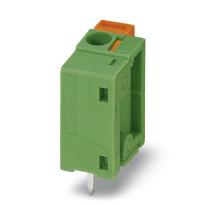 FFKDSA1/V1-7,62    PC terminal block, Nominal current: 17.5 A, Nom. voltage: 500 V, Pitch: 7.62 mm, Number of positions: 1, Type of connection: Spring