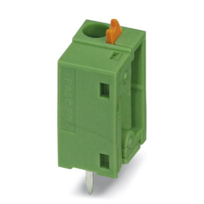 FFKDSA1/V2-7,62    PC terminal block, Nominal current: 15 A, Nom. voltage: 320 V, Pitch: 7.62 mm, Number of positions: 1, Type of connection: Spring-c