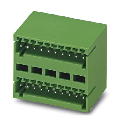 MCD 0,5/12-G1-2,5    Header, Nominal current: 4 A, Nom. voltage: 80 V, Pitch: 2.5 mm, Number of positions: 12, Color: green, Assembly: Soldering