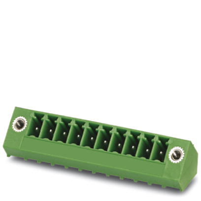 SMC 1,5/ 2-GF-3,81    Header, Nominal current: 8 A, Nom. voltage: 160 V, Pitch: 3.81 mm, Number of positions: 2, Color: green, Assembly: Soldering