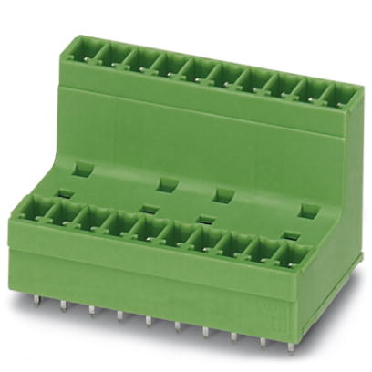 MCDV 1,5/16-G-3,81    Header, Nominal current: 8 A, Nom. voltage: 160 V, Pitch: 3.81 mm, Number of positions: 16, Color: green, Assembly: Soldering