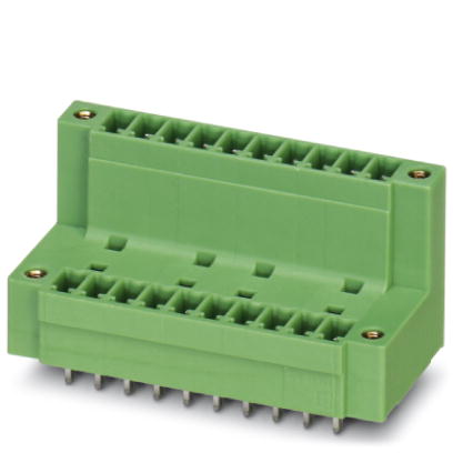 MCDV 1,5/11-GF-3,81    Header, Nominal current: 8 A, Nom. voltage: 160 V, Pitch: 3.81 mm, Number of positions: 11, Color: green, Assembly: Soldering