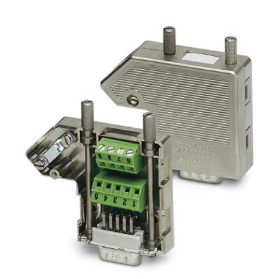 SUBCON 15/M-SH    SUB-D connector with one cable entry, 15-pos., male version