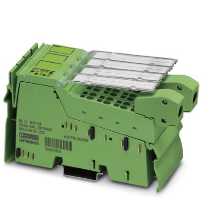 IB IL SGI 2/F-2MBD-PAC    Inline analog strain gauge input terminal, complete with accessories (plug connector and labeling field), transmission speed