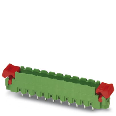 MSTBV 2,5/ 2-GEH-5,08    Header, Nominal current: 12 A, Nom. voltage: 250 V, Pitch: 5.08 mm, Number of positions: 2, Color: green, Assembly: Soldering