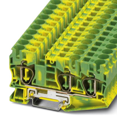 ST 10-TWIN-PE    Ground modular terminal block, Type of connection: Spring-cage connection, Spring-c