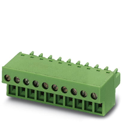 FRONT-MC 1,5/13-ST-3,81 BK    Plug component, Nominal current: 8 A, Nom. voltage: 160 V, Pitch: 3.81 mm, Number of positions: 13, Connection type: Scr
