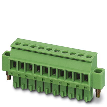 MCVR 1,5/ 2-STF-3,5    Plug component, Nominal current: 8 A, Nom. voltage: 160 V, Pitch: 3.5 mm, Number of positions: 2, Connection type: Screw connec