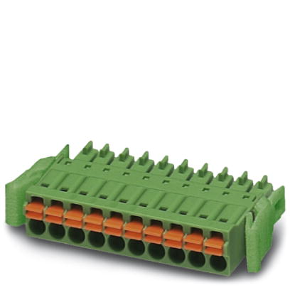 FMC 1,5/12-ST-3,5-RF    Plug component, Nominal current: 8 A, Nom. voltage: 160 V, Pitch: 3.5 mm, Number of positions: 12, Connection type: Spring-cag