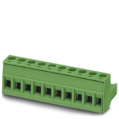 MSTB 2,5/ 2-ST-5,08 RDB    Plug component, Nominal current: 12 A, Nom. voltage: 250 V, Pitch: 5.08 mm, Number of positions: 2, Connection type: Screw