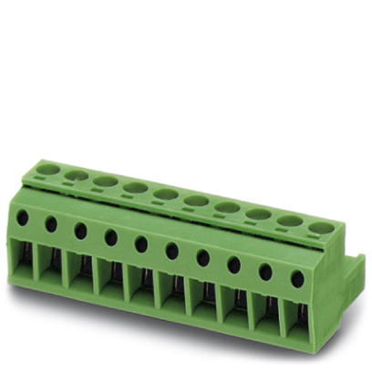 MSTBP 2,5/ 2-ST    Plug component, Nominal current: 12 A, Nom. voltage: 250 V, Pitch: 5 mm, Number of positions: 2, Connection type: Screw connection,