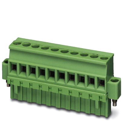 MVSTBR 2,5/ 3-STF-5,08 BK    Plug component, Nominal current: 12 A, Nom. voltage: 250 V, Pitch: 5.08 mm, Number of positions: 3, Connection type: Scre