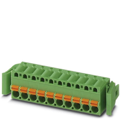 FKC 2,5/ 2-ST-RF    Plug component, Nominal current: 12 A, Nom. voltage: 250 V, Pitch: 5 mm, Number of positions: 2, Connection type: Spring-cage conn
