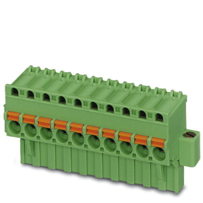 FKCVR 2,5/ 8-STF    Plug component, Nominal current: 12 A, Nom. voltage: 250 V, Pitch: 5 mm, Number of positions: 8, Connection type: Spring-cage conn