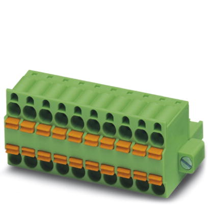 TFKC 2,5/ 4-STF-5,08    Plug component, Nominal current: 12 A, Nom. voltage: 320 V, Pitch: 5.08 mm, Number of positions: 4, Connection type: Spring-ca